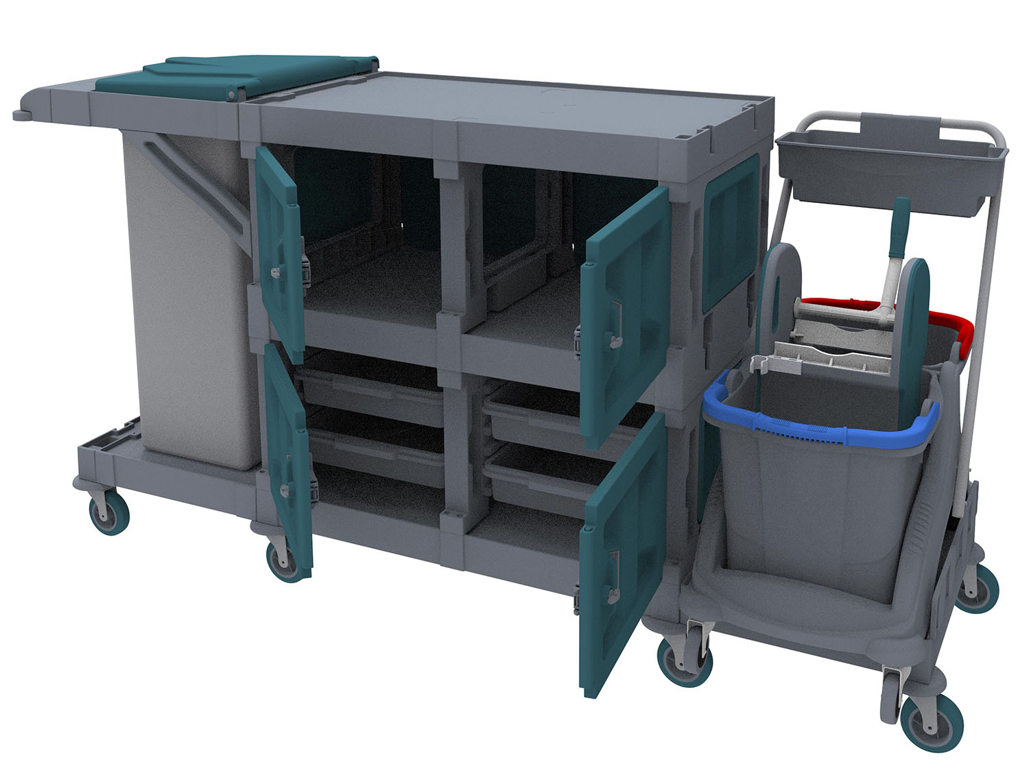 ALFACART TEMİZLİK ARABASI, AC2198