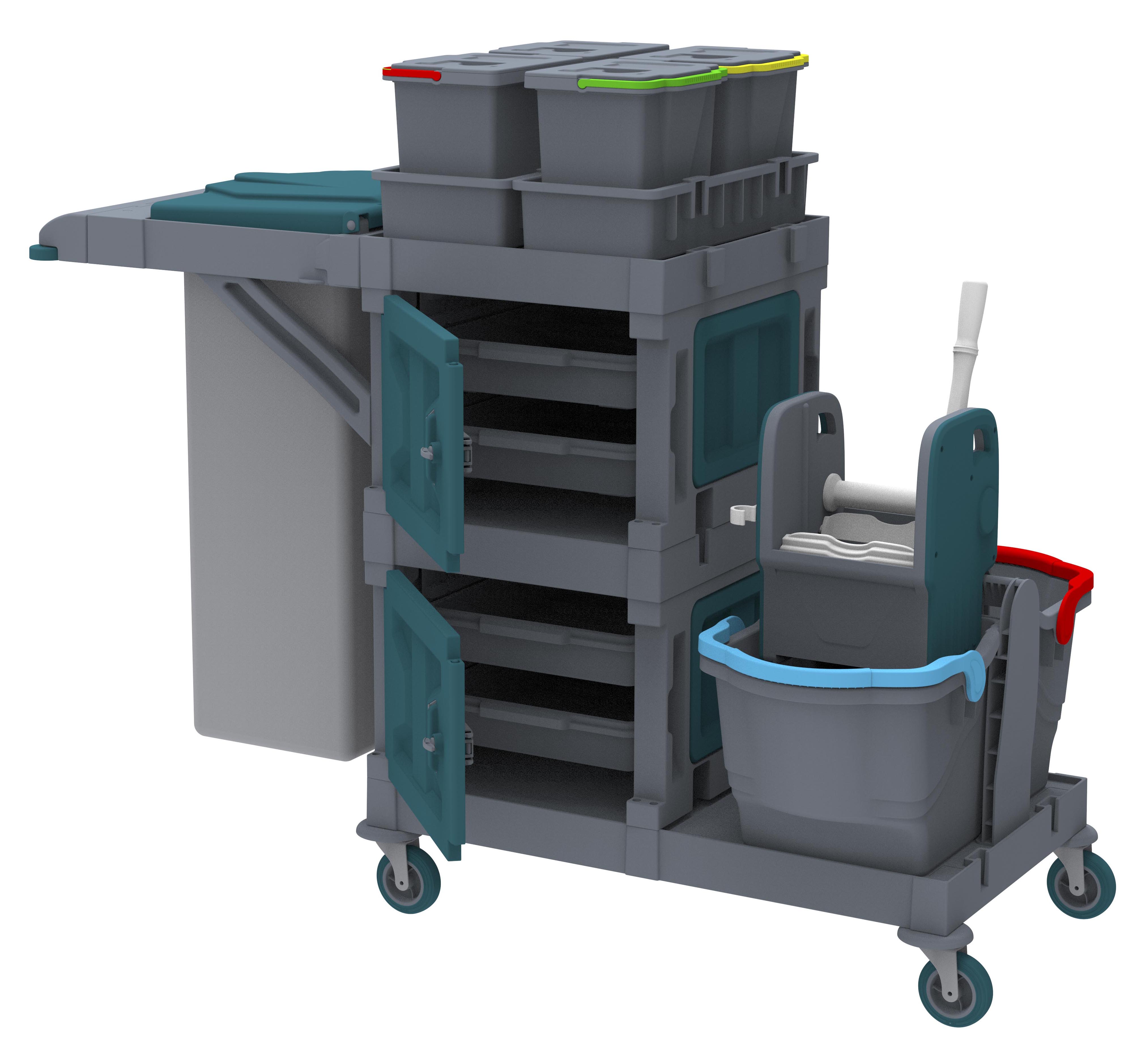 ALFACART TEMİZLİK ARABASI,AC2122